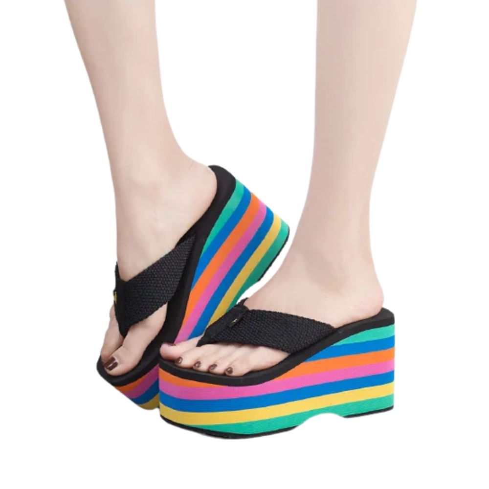 rainbow-wedge-flip-flops-woman