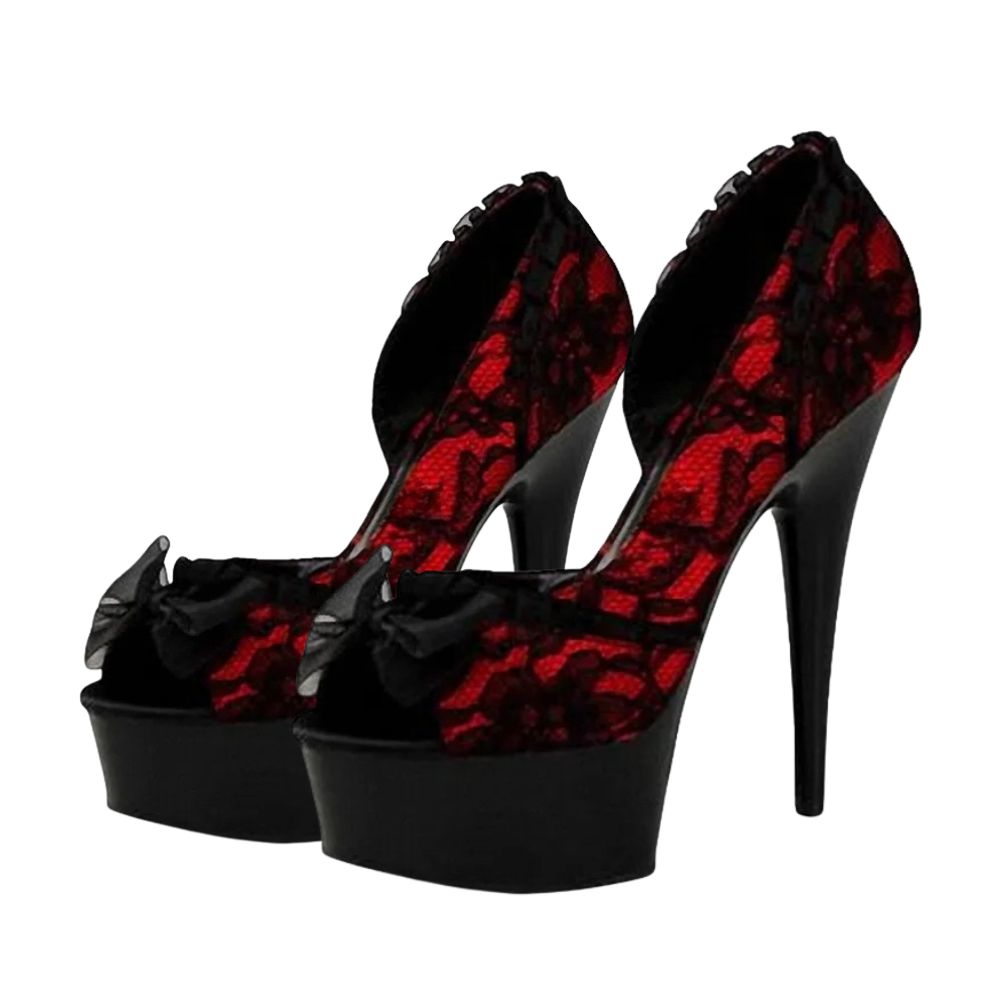 red-and-black-lace-high-heels-pair