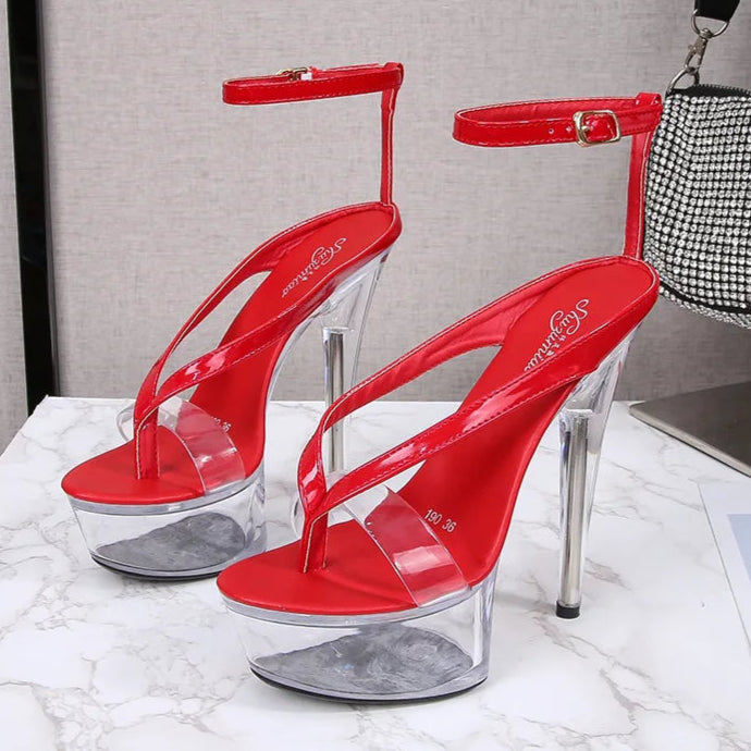 red-clear-flip-flop-heels-pair