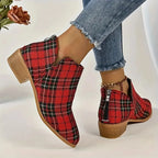 red-tartan-plaid-chelsea-boots-back
