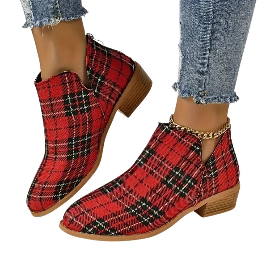 red-tartan-plaid-chelsea-boots