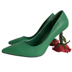 rose-flower-heels-green