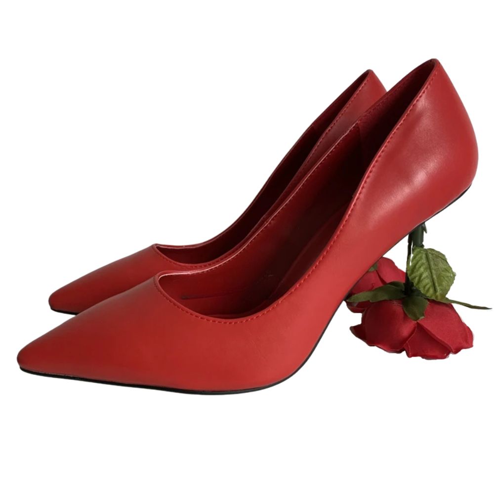 rose-flower-heels-red