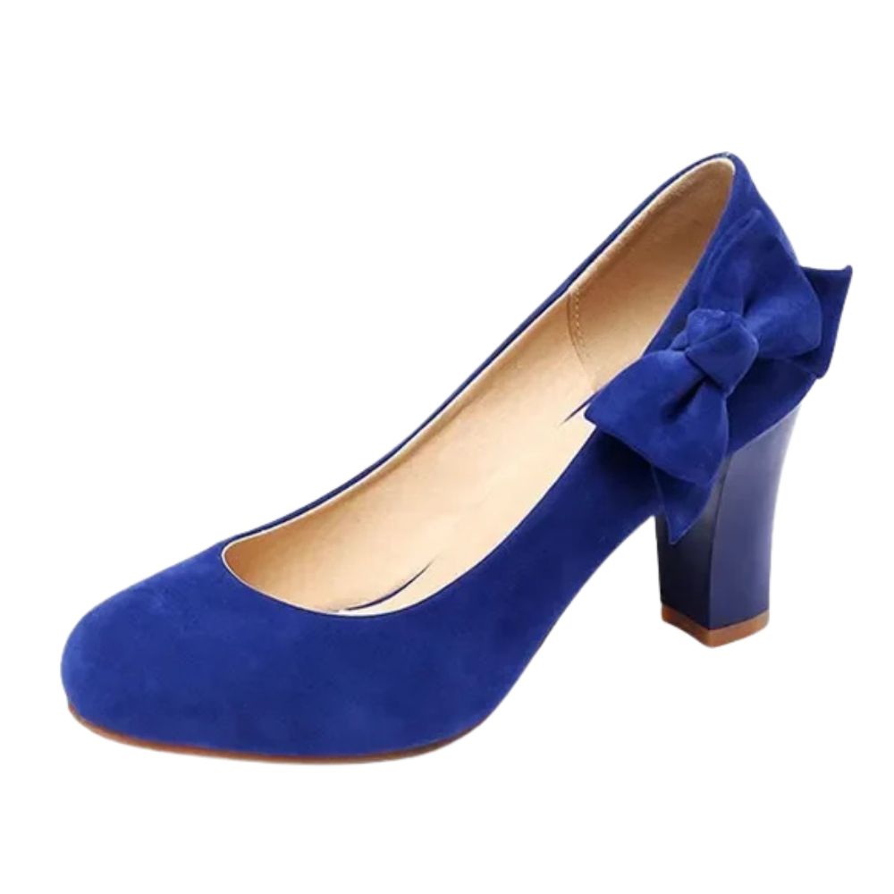 royal-blue-pumps-with-bow