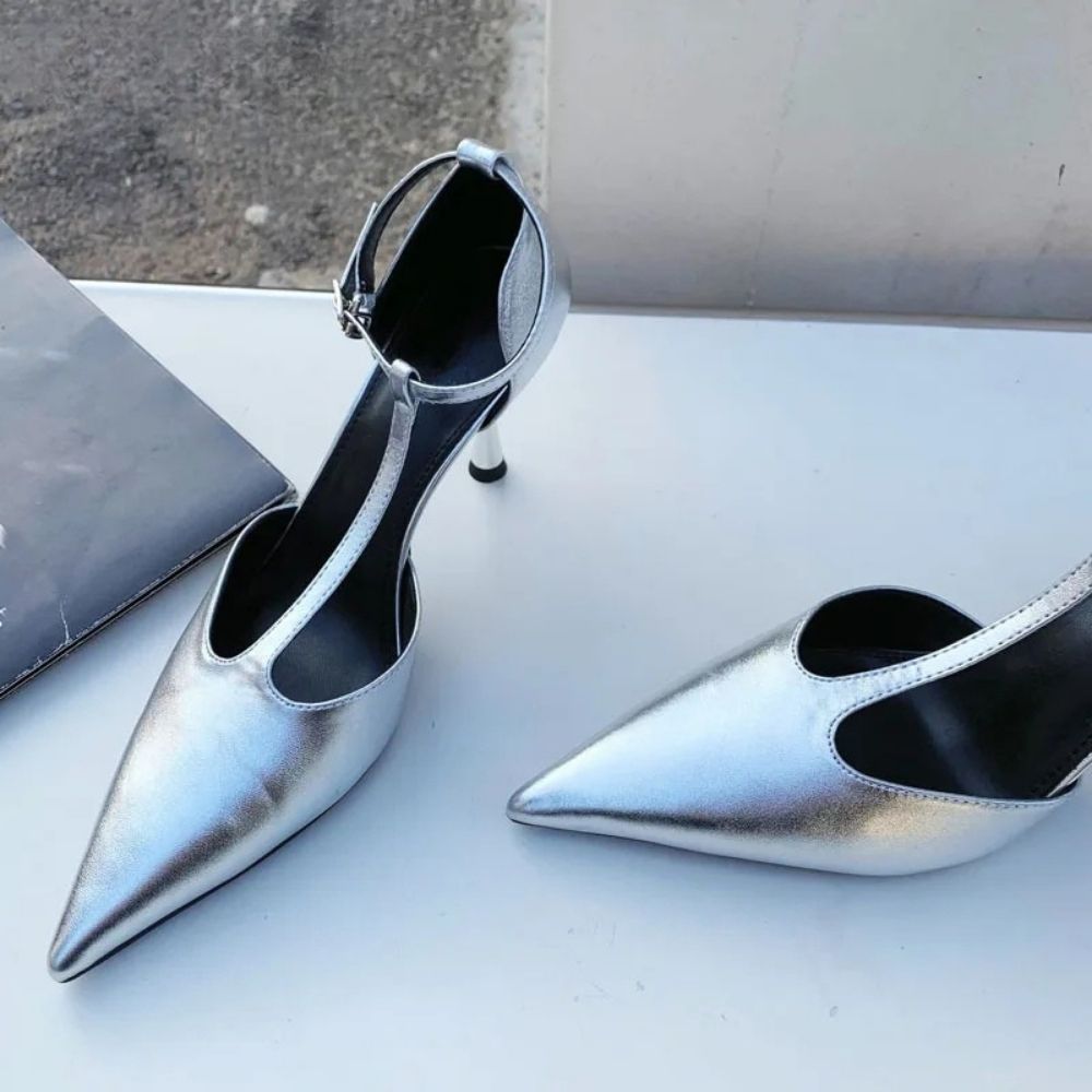 silver-t-strap-heels-shoes