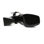 traingle-heel-gladiator-sandals-black-bottom
