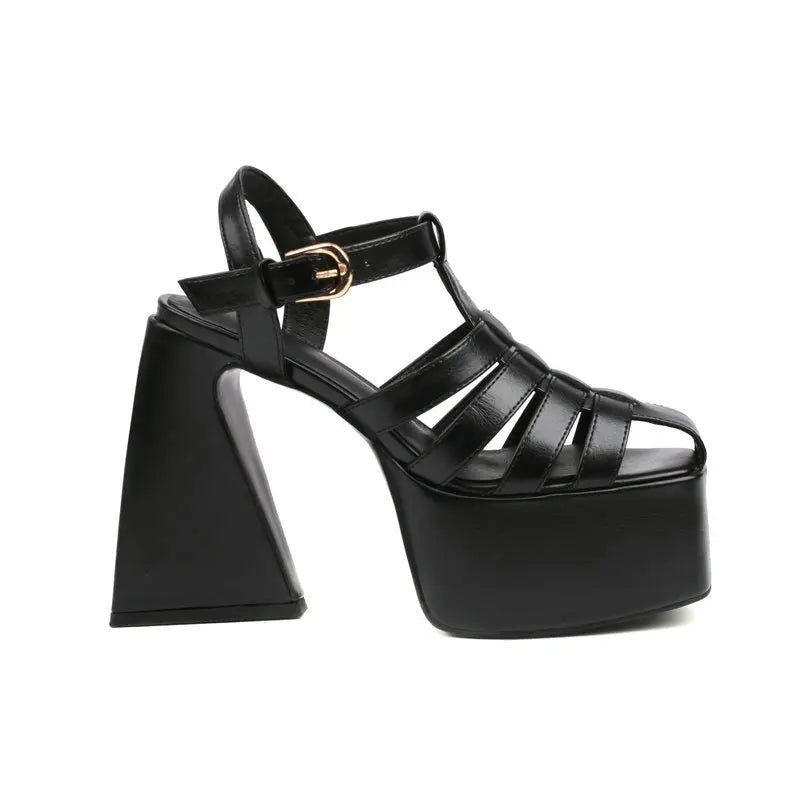 traingle-heel-gladiator-sandals-black-side