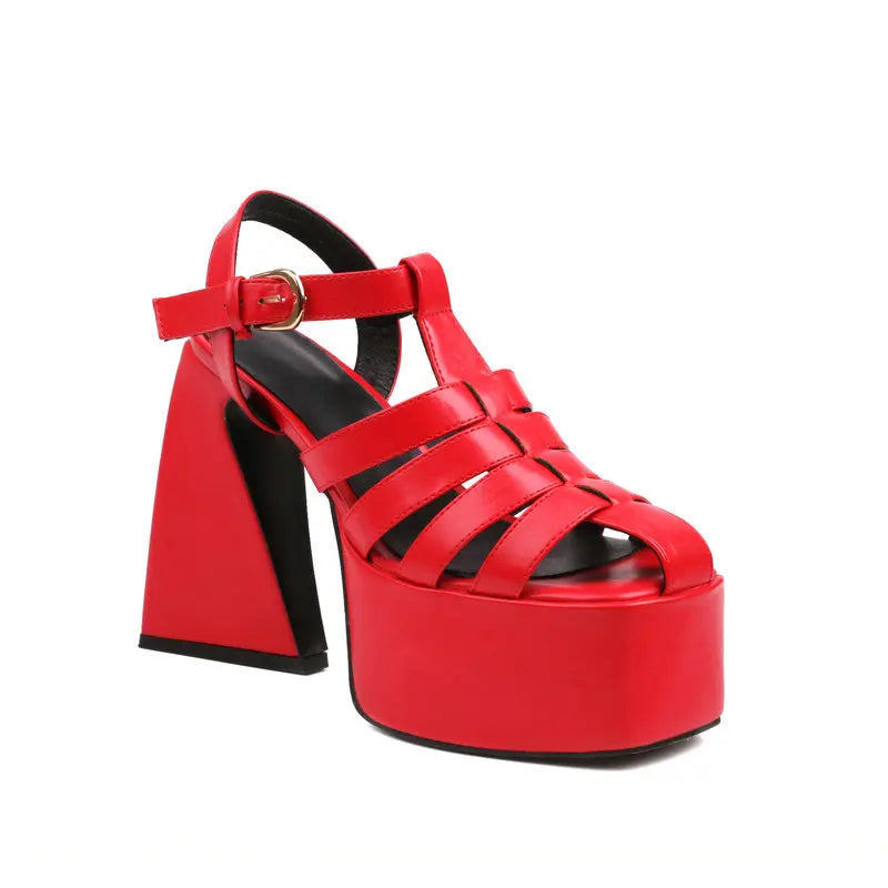 traingle-heel-gladiator-sandals-red
