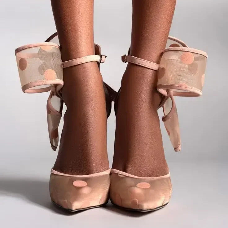 transparent-mesh-polka-dot-heels-beige-front