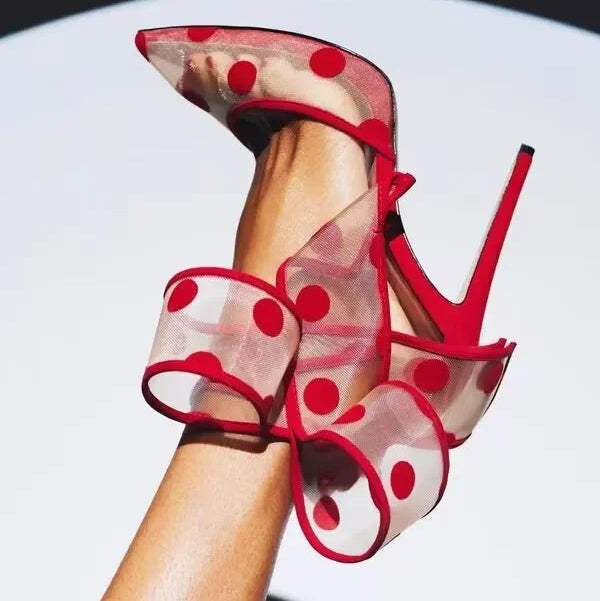 transparent-mesh-polka-dot-heels-red-shoes