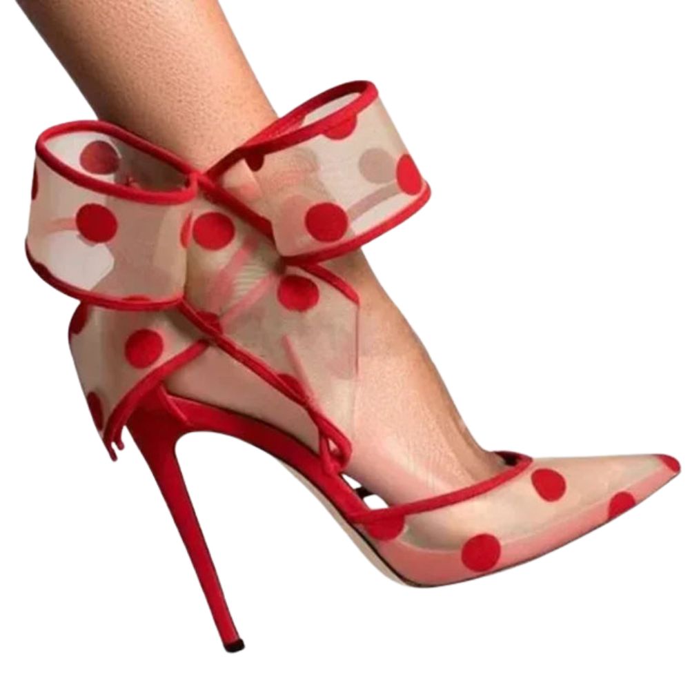 transparent-mesh-polka-dot-heels-red