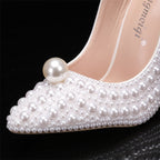 white-closed-toe-heels-with-pearls-toe