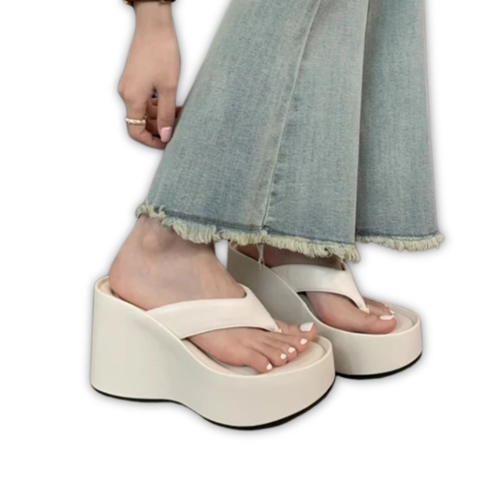 white-flip-flops-with-wedge-heel