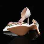 white-heels-with-flowers-bottom