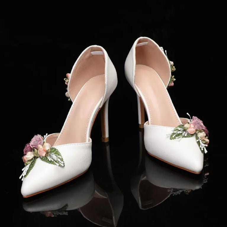 white-heels-with-flowers-front