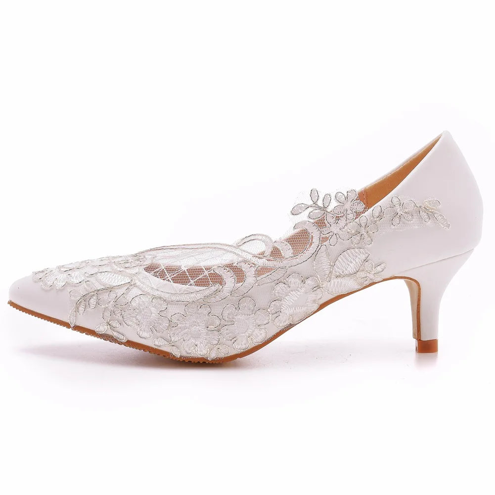 white-lace-wedding-shoes-low-heel-side