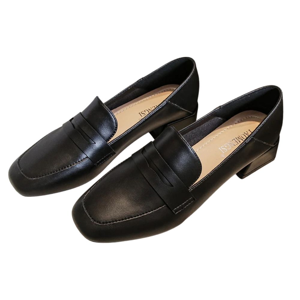 women-low-block-heel-loafers-black