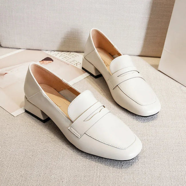 women-low-block-heel-loafers-white-pair