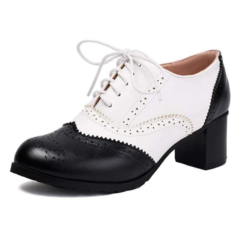 women's-black-and-white-heeled-oxfords