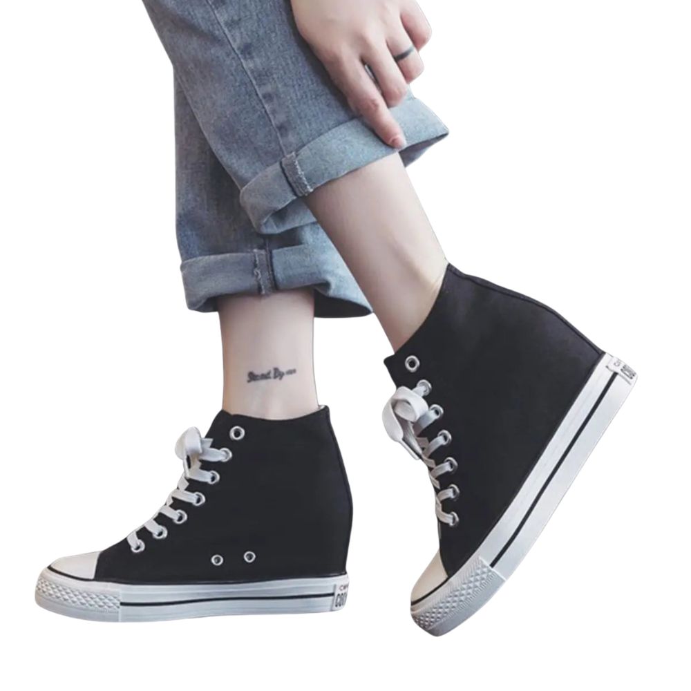 womens-black-hidden-wedge-sneakers-walk