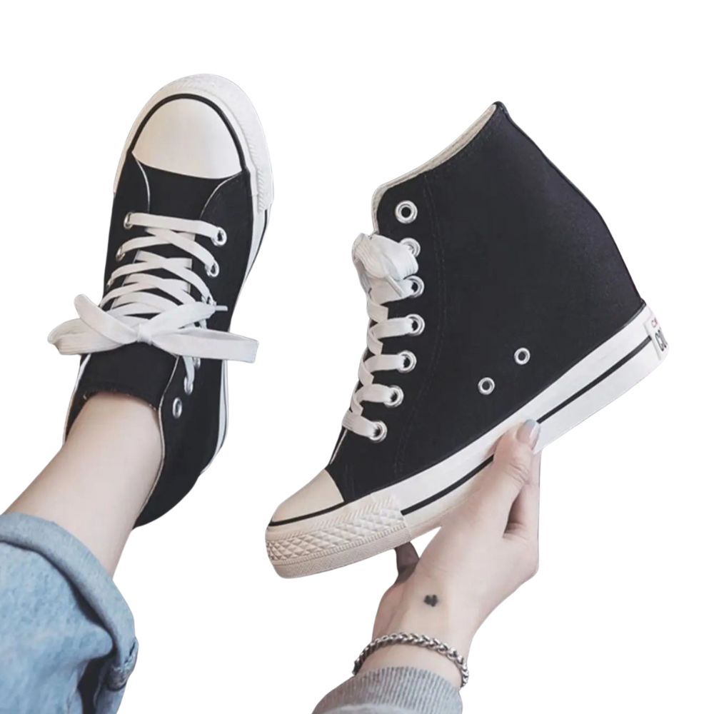 womens-black-hidden-wedge-sneakers-woman