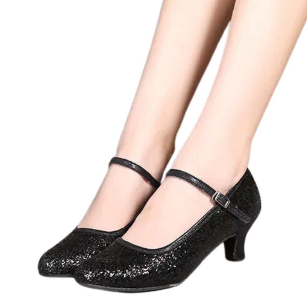 womens-low-heel-ballroom-dance-heels-black-model