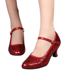 womens-low-heel-ballroom-dance-heels-red-front