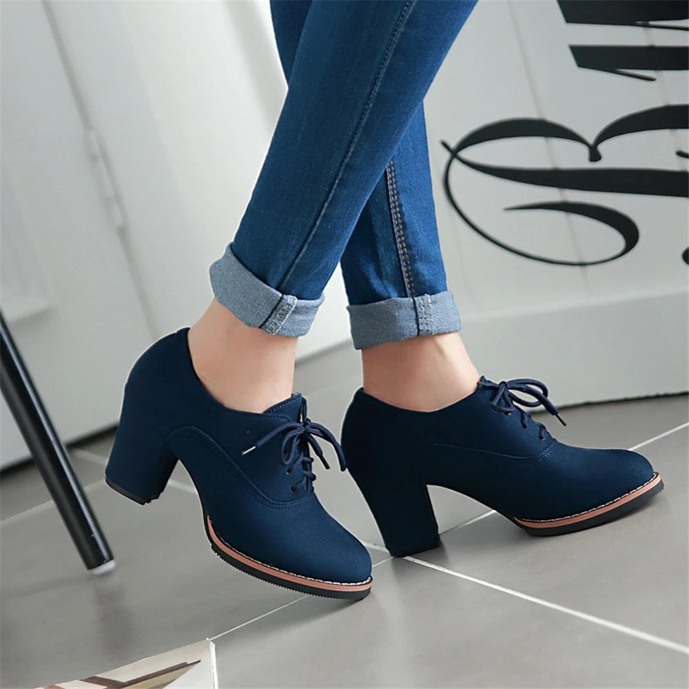 womens-navy-block-heel-lace-up-oxford-pumps-walk