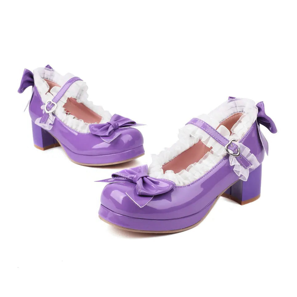 womens-purple-mid-heel-mary-janes-pair