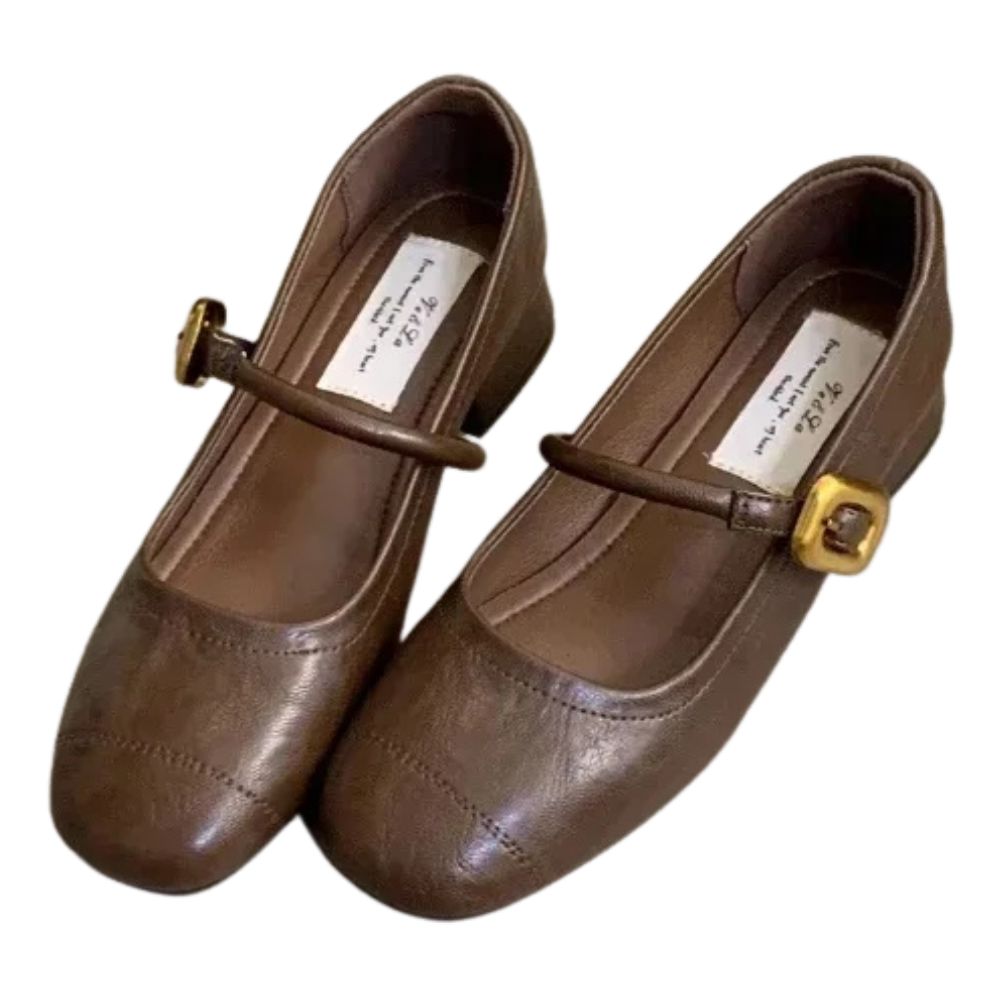 womens-summer-low-heel-vintage-mary-jane-shoes-brown
