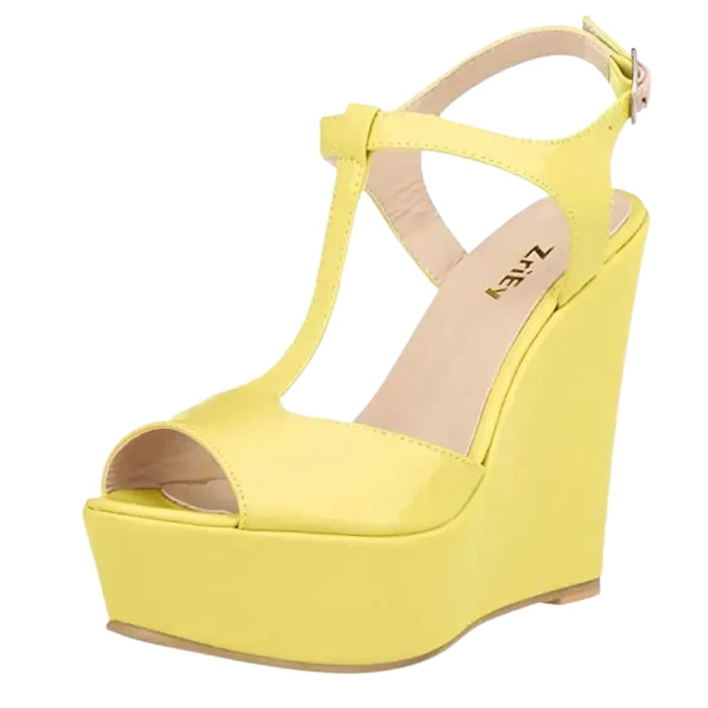 womens-yellow-wedge-sandals