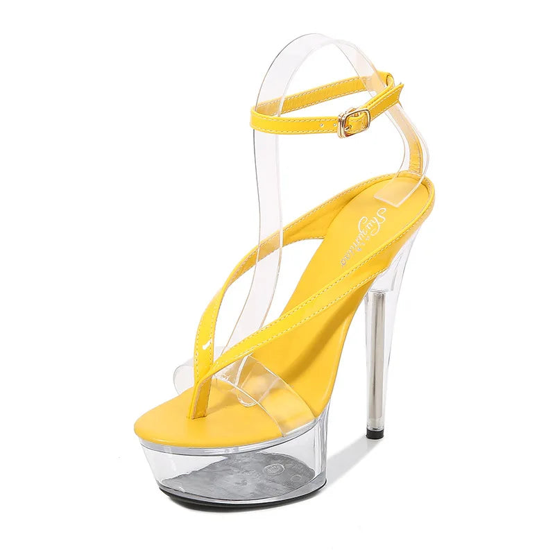 yellow-clear-flip-flop-heels