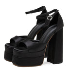 Peep Toe Mary Jane Heels